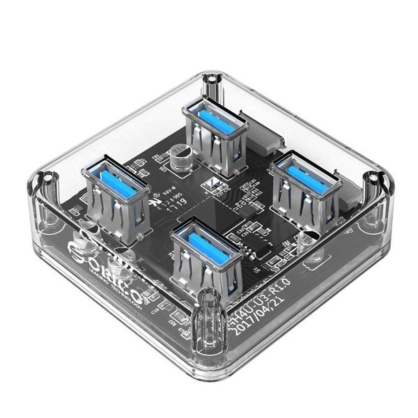 Transparent Usb 3.0 Desktop Hub + 100Cm Micro Usb Cable Carousel 2