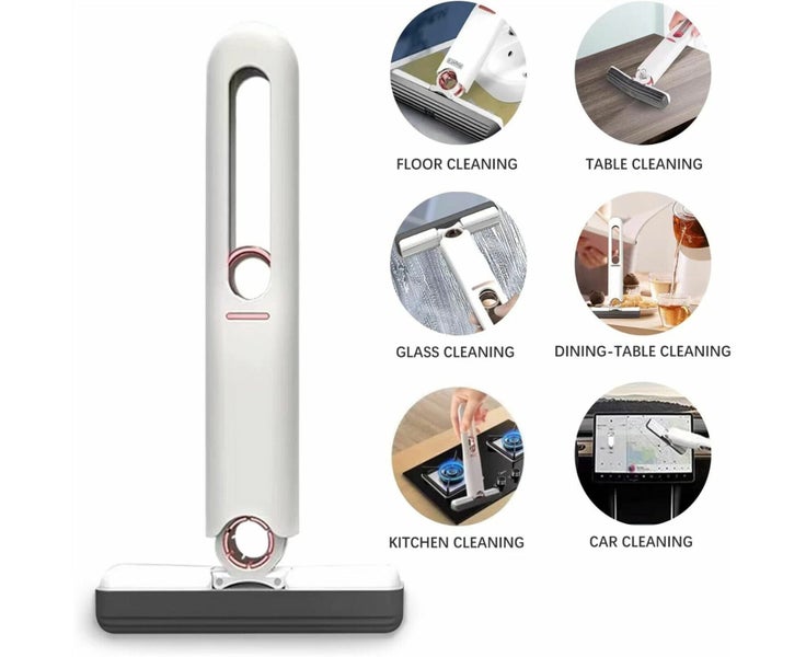 Mini Portable Mop Wash Hand Free Squeeze Mop Desktop Glass Cleaning Sponge Mo Carousel 6