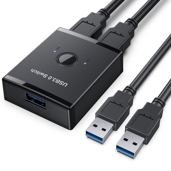 Usb3.0 Bidirectional Printer Splitter Black Carousel 1