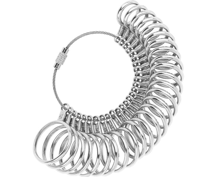Ring Sizer - Finger Gauges Measuring Ring Tool 27 PCs Size 1-13Jewelry Finger Carousel 1