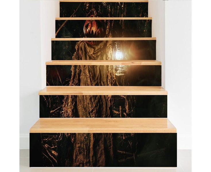Self-Adhesive Stairs Halloween Decoration 3D Mural PVC Decal Wallpaper Sticke Carousel 5