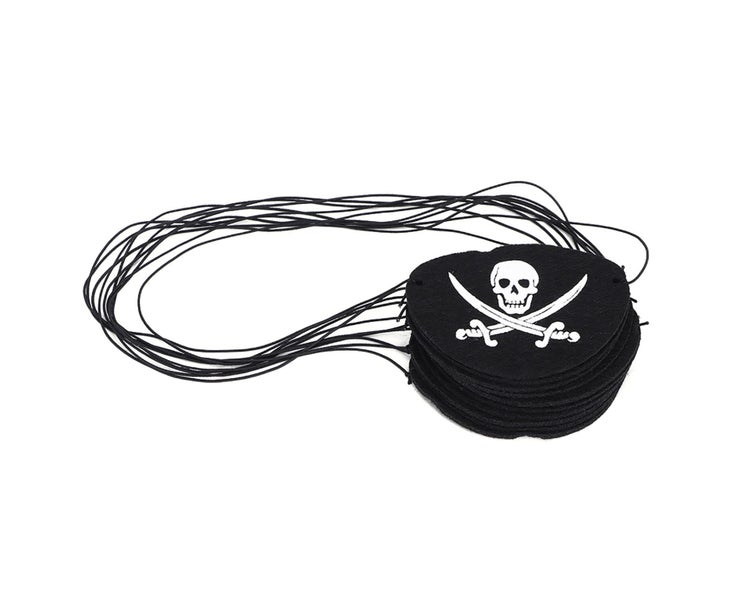 10PCS/Bag Halloween Pirate Eye Patch Costumes Skull Eyeshade Cover Mask Pirat Carousel 2