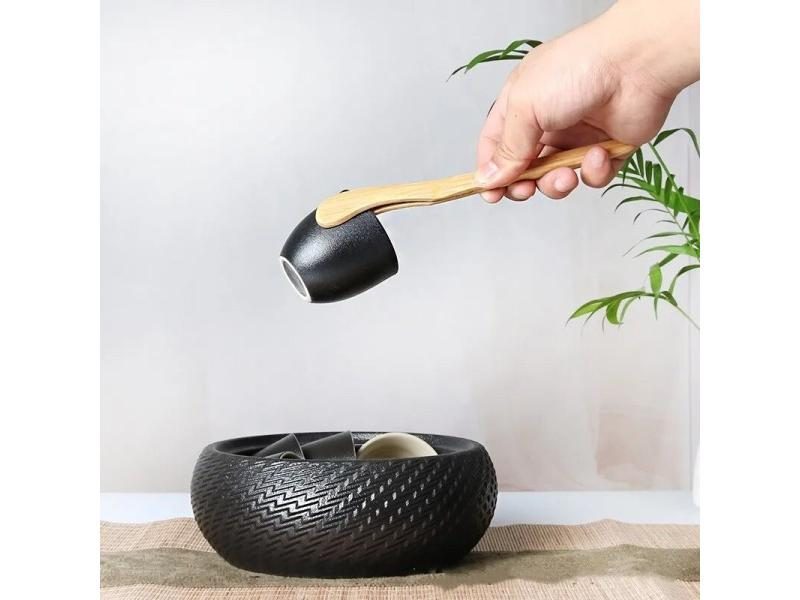 Bamboo Toast Tong Wooden Toaster Bagel Bacon Sugar Ice Tea Tongs Bamboo Carousel 1