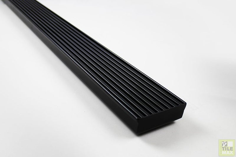 Infinity Designer Mesh ** Black** Linear Drain 970mm x 68mm Carousel 1