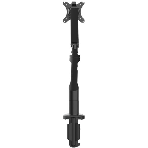 FlexiSpot 17"-36" Single Gas Spring Monitor Stand - Aluminum Arm - Black- Swivel Carousel 10