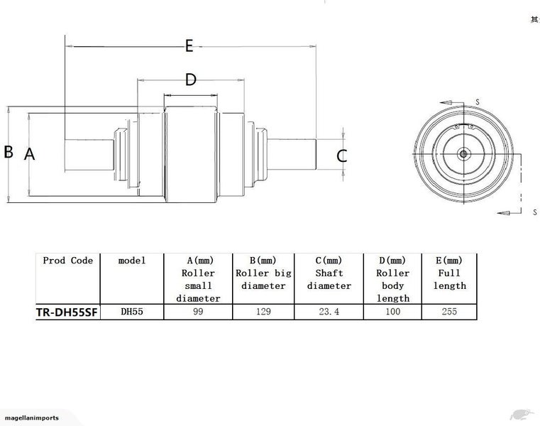 Digger Track Roller for DH50 DH55 DH80 IHI18J IHI30NX R35Z TB16 TB35 VIO20/55 Carousel 2