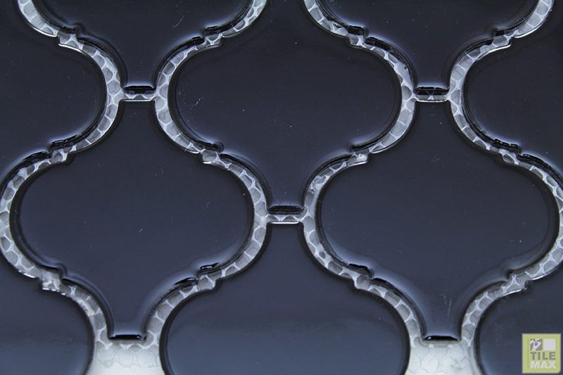 MosaicFX Lantern Black Gloss Mosaic 240x280mm Carousel 1