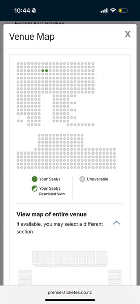 Tickets All Blacks vs France x2 DunedinROW C PRE-SALE SEATS62933728605315112