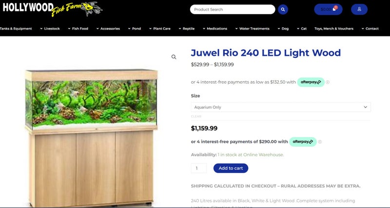 Juwel Rio 240 LED Aquarium + Matching Cabinet | Light Wood Finish Carousel 4