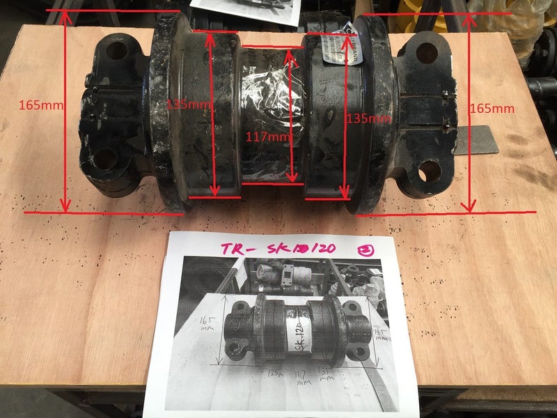Digger Track Roller for SH100 SH120-3 /A3 SH200 SK15 SK30 SK045 SK60 SK100 SK200 Carousel 14