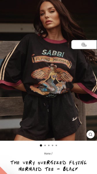 Sabbi Flying Mermaid Tee szM BNWT629327247074571120