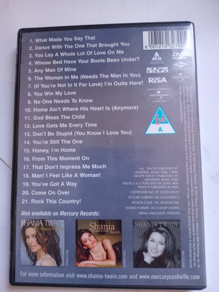 Shania Twain The Platinum Collection DVD Carousel 3