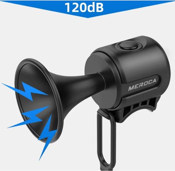 Electronic Horn for Bike and Scooter - 120dB Loud, Water proof, black Carousel 1