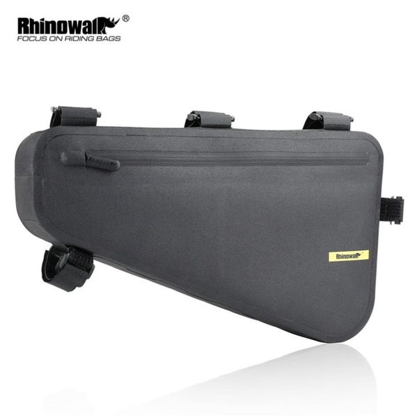 RHINOWALK Waterproof TPU Bike Frame Triangle Bag - 4 Liter, Black, high quality Carousel 1