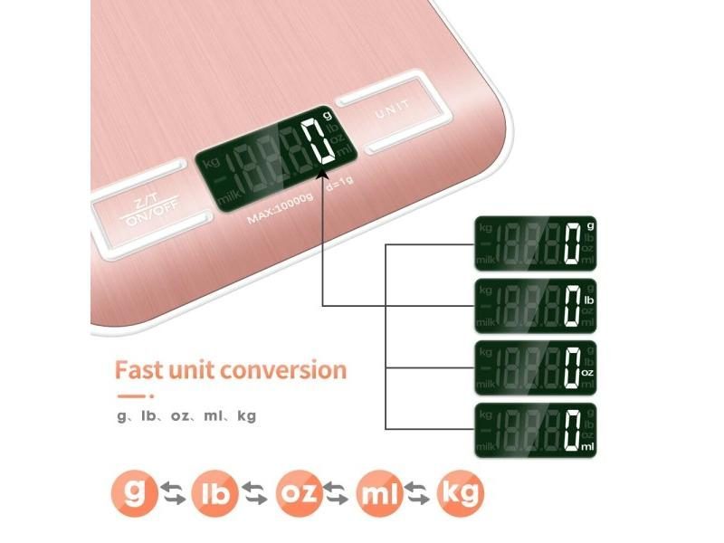 10KG 1g Digital Kitchen Stainless Steel Scale Big Food Diet Kitchen Cooking Carousel 1
