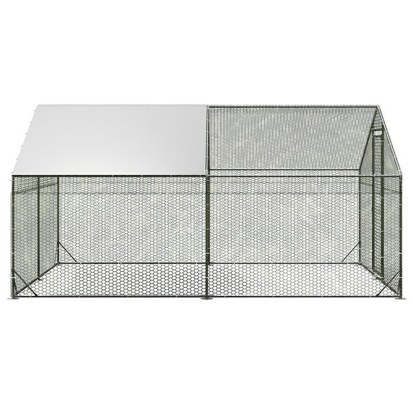 Pawz 400X300x194cm Large Metal Walk In Chicken Coop Cage Spacious And Secure Hom Carousel 1
