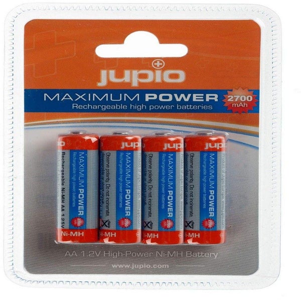 JUPIO RECHARGABLE BATTERY AA 2700MAH 4PK - JRBAA2700 Carousel 2