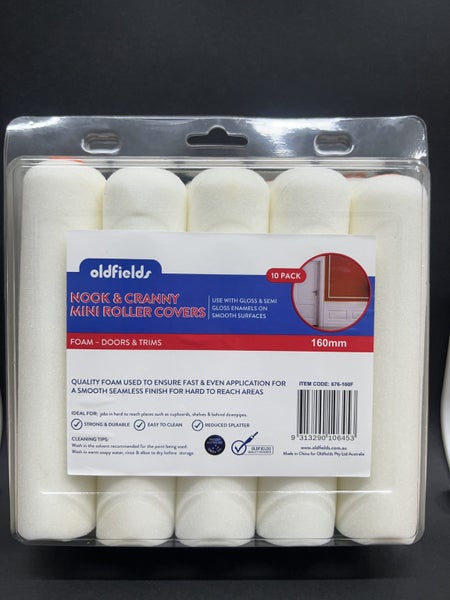 Oldfields 10x Mini Foam Roller Sleeves 160mm – NZ Stock, Fast Dispatch! Carousel 1