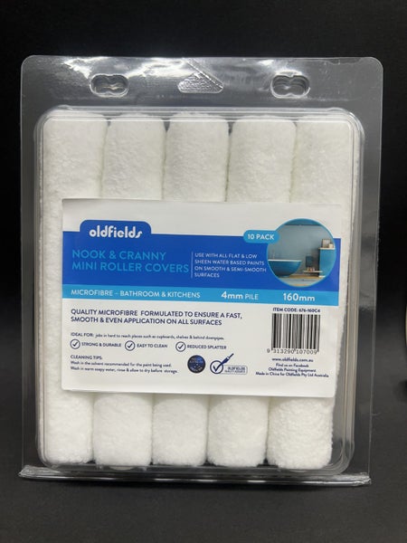 Oldfields 10x Mini Microfibre Roller Sleeves 160mm – NZ Stock, Fast Dispatch! Carousel 1