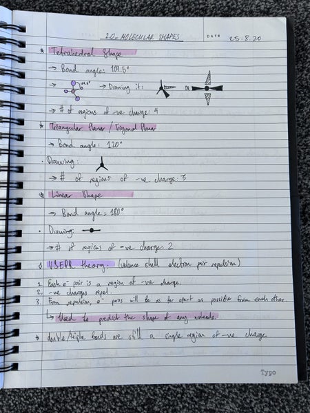 NCEA L2 Chemistry notes Carousel 4
