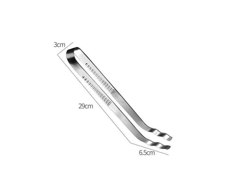 LMETJMA Stainless Steel BBQ Tongs Grill Tongs For BBQ Tweezers BBQ Long Carousel 1