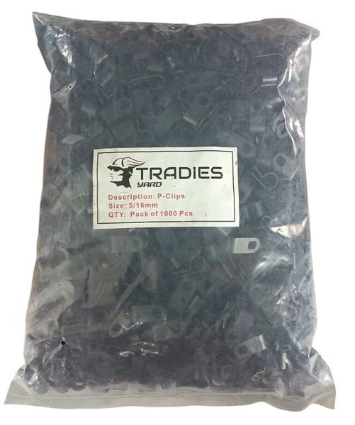 Tradies Yard P-Clips 7.9mm Nylon 1000Pc Carousel 3