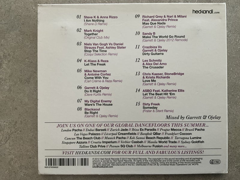 HEDKANDI SUMMER 2012 CD Carousel 2