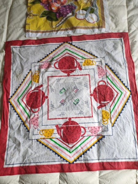 Vintage retro printed cotton tablecloths Carousel 2