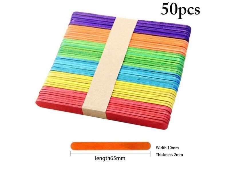 50pcs Popsicle Stick Ice Cube Maker Cream Tools Model Special-Purpose Wooden Carousel 1