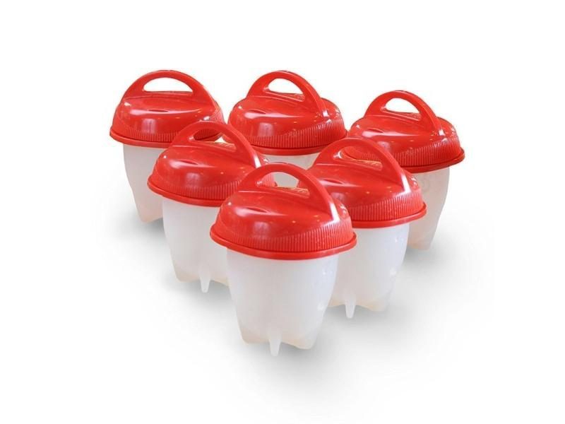 6 Pieces Egg Boiler Poachers Steamer Multi Functional Egg Slicer Cutter Carousel 1
