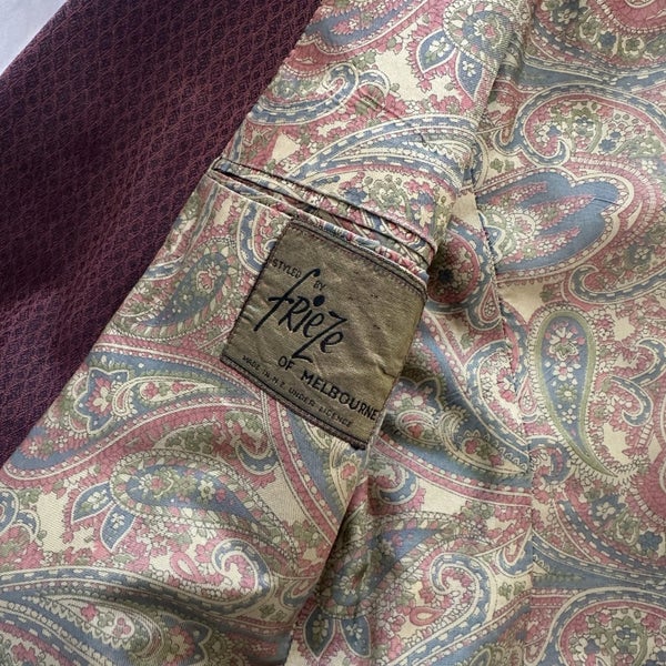 Vintage 1970s Frieze Of Melbourne Three Piece Suit NZ Made62976712530819113