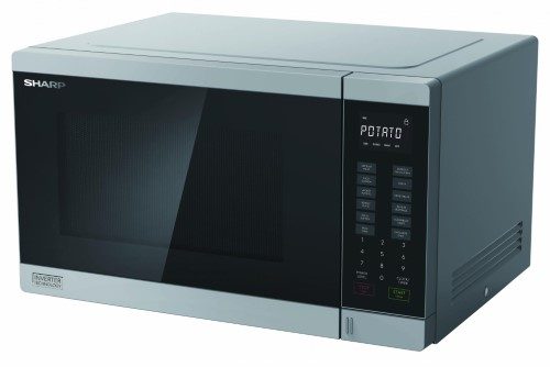 Compact Microwave - 1200W Midsize Inverter 34L (Silver) Carousel 1