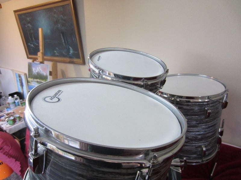 Vintage Ludwig Super Classic 1964 Oyster Blue Pearl Drum Set62981387957122111