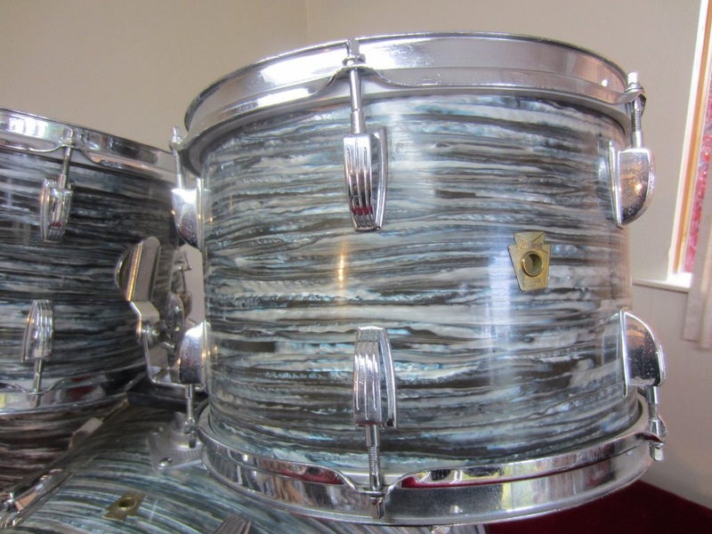 Vintage Ludwig Super Classic 1964 Oyster Blue Pearl Drum Set62981387957122112
