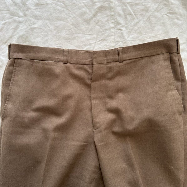 Vintage 1970s Tailor Made Brown Two Piece Suit NZ Made Carousel 6