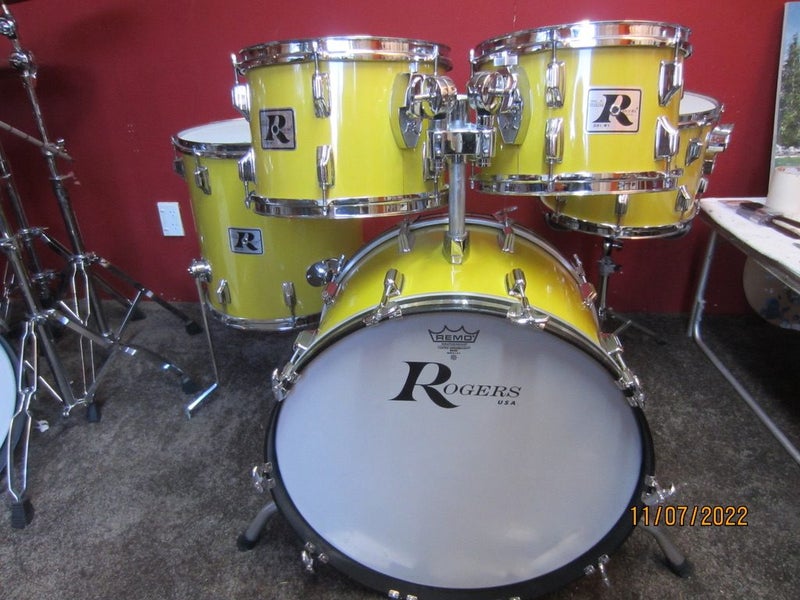 Rogers Londoner drum set. Spanish Gold shell pack 197662981387964290112