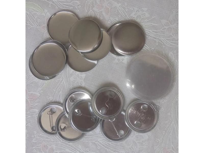 100PCS 25mm Metal Back Badge Button Pins Blank Raw Material Supplies Carousel 1