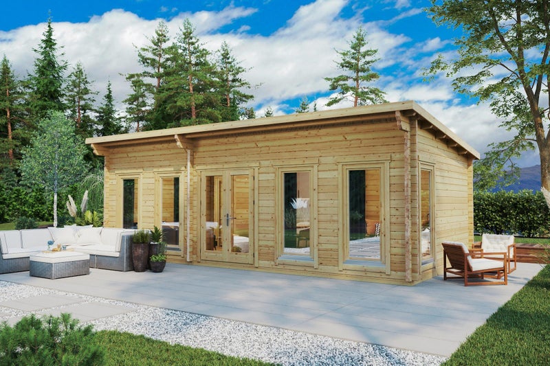 CABIN CO - BARBADOS DELUXE 30M2 - 1 BEDROOM + BATHHROOM / 8X4M / 70MM / MONO Carousel 2