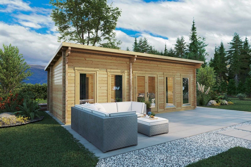 CABIN CO - BARBADOS DELUXE 30M2 - 1 BEDROOM + BATHHROOM / 8X4M / 70MM / MONO Carousel 1