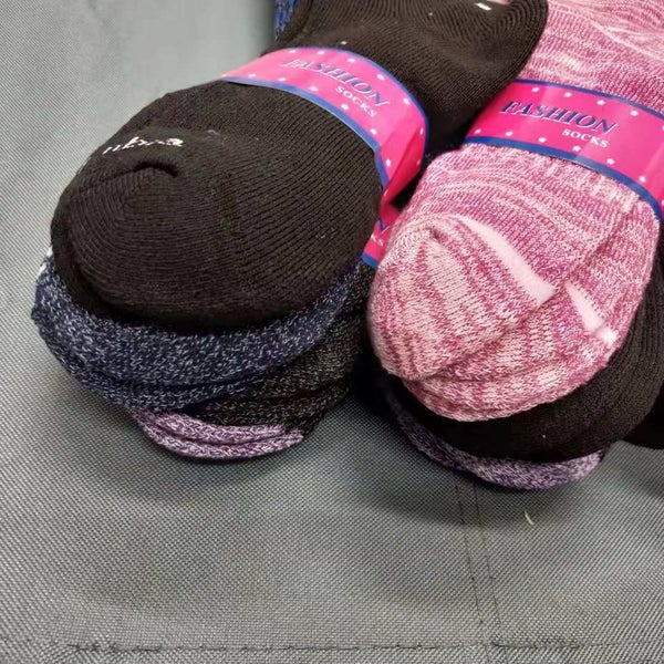 (60 Pairs) Thermal Women Socks Work Socks Cushioned Mixed Colour & Pattern Carousel 2
