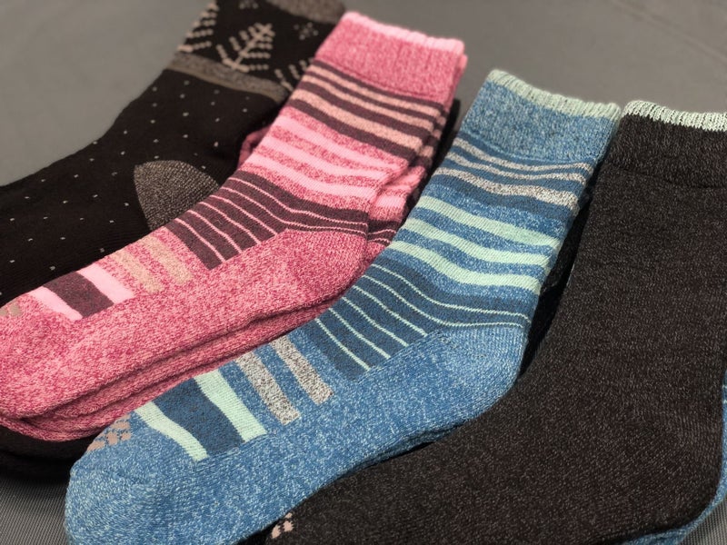 (60 Pairs) Thermal Women Socks Work Socks Cushioned Mixed Colour & Pattern Carousel 1