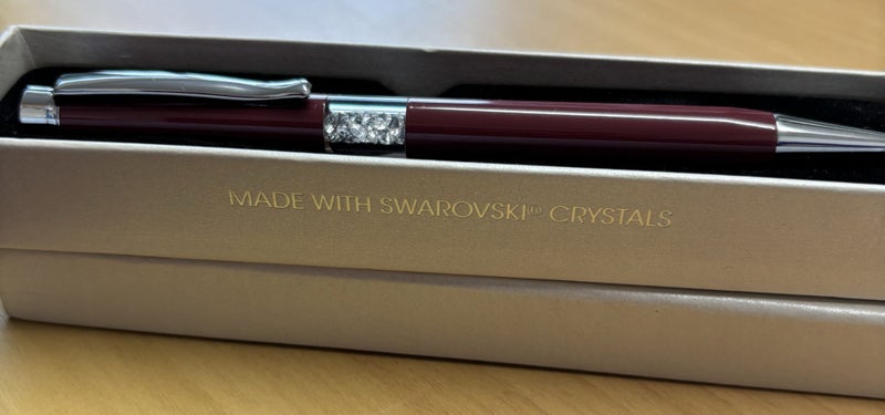 Swarovski Crystal Silver Red Ballpoint Pen by Jon Richard Carousel 2