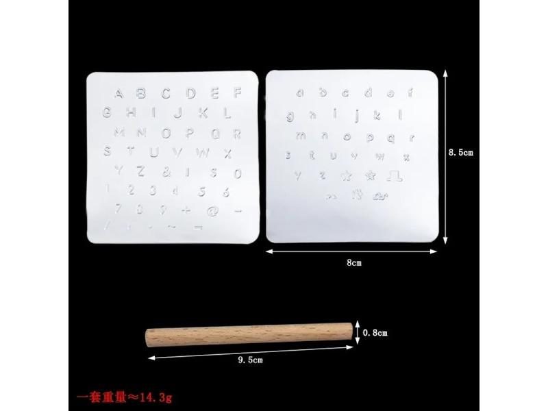 Set Of Plastic Punch Alphabet Number Stamps For Leather Tools Professional Carousel 1