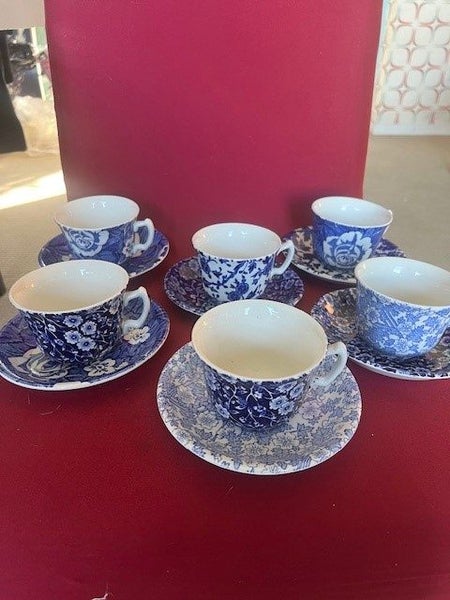 Burleigh Calico China Cup & Saucer62974815702529117
