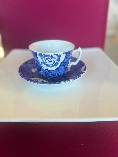Burleigh Calico China Cup & Saucer62974815702529111