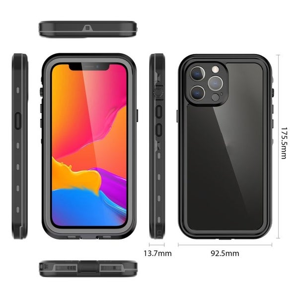 iPhone 13 Pro Max RedPepper Shockproof Waterproof IP68 Lifeproof Case (BLACK) Carousel 1