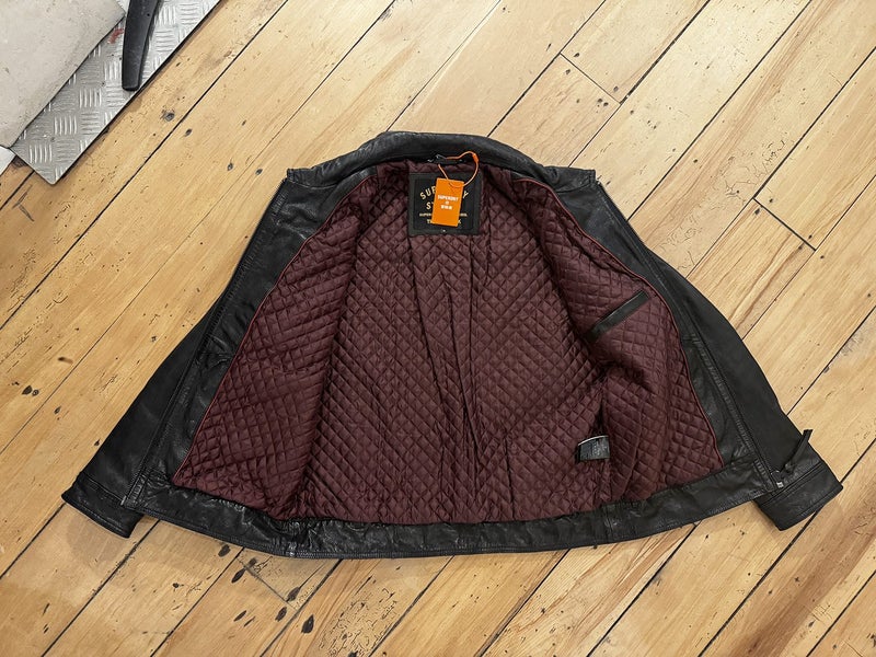Superdry Leather Jaclet62932727341825111
