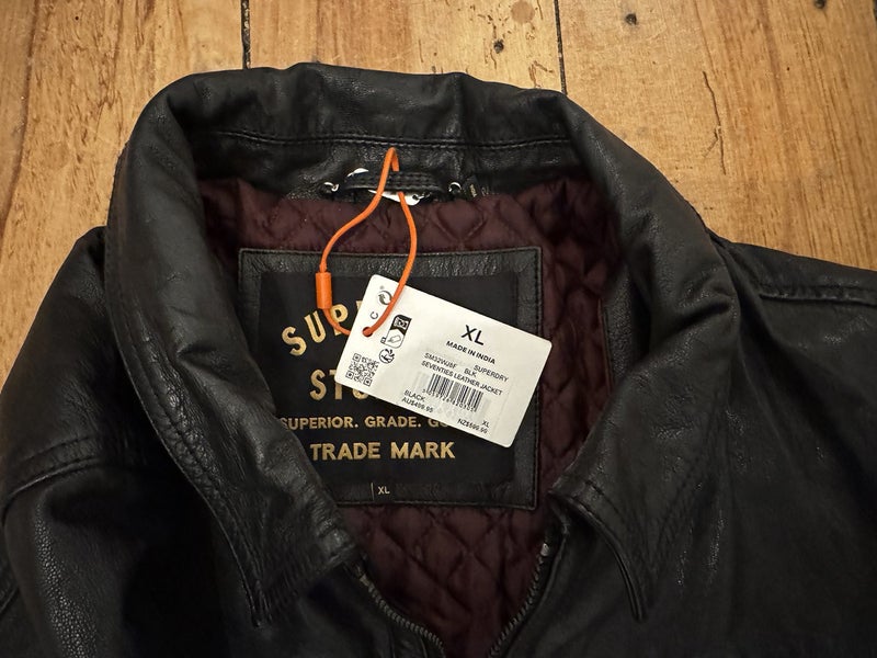 Superdry Leather Jaclet62932727341825113