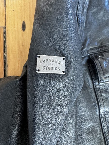 Superdry Leather Jaclet62932727341825112
