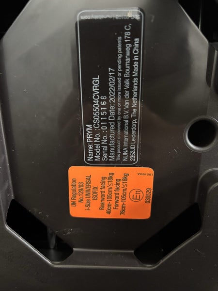 Nuna Prym swivel car seat62980455956098113